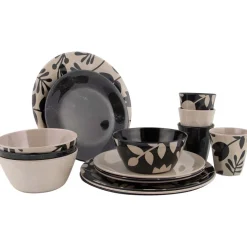 Bo-Camp Mix & Match 16-delig serviesset - Beige/Black