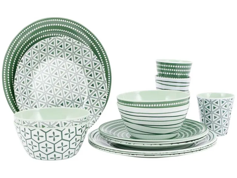 Bo-Camp Mix & Match 16-delig serviesset - Green