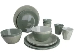 Bo-Camp Mix & Match Groen 16-delig serviesset