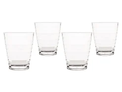 Bo-Camp 350 ml geribbelde limonadeglazen - set van 4
