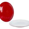 Bo-Camp Two-Tone set van 4 dinerborden - Red