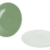 Bo-Camp Two-Tone set van 4 dinerborden - Green