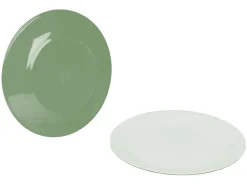 Bo-Camp Two-Tone set van 4 dinerborden - Green