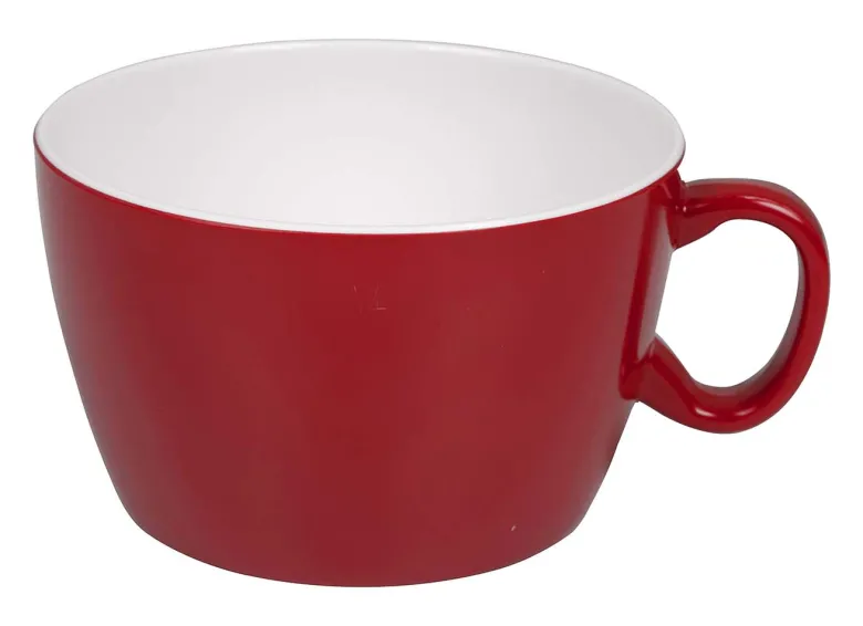 Bo-Camp Two-Tone Set van 4 melamine soepkommen - Red