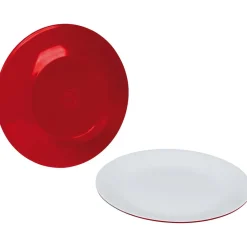 Bo-Camp Two-Tone set van 4 ontbijtborden - Red