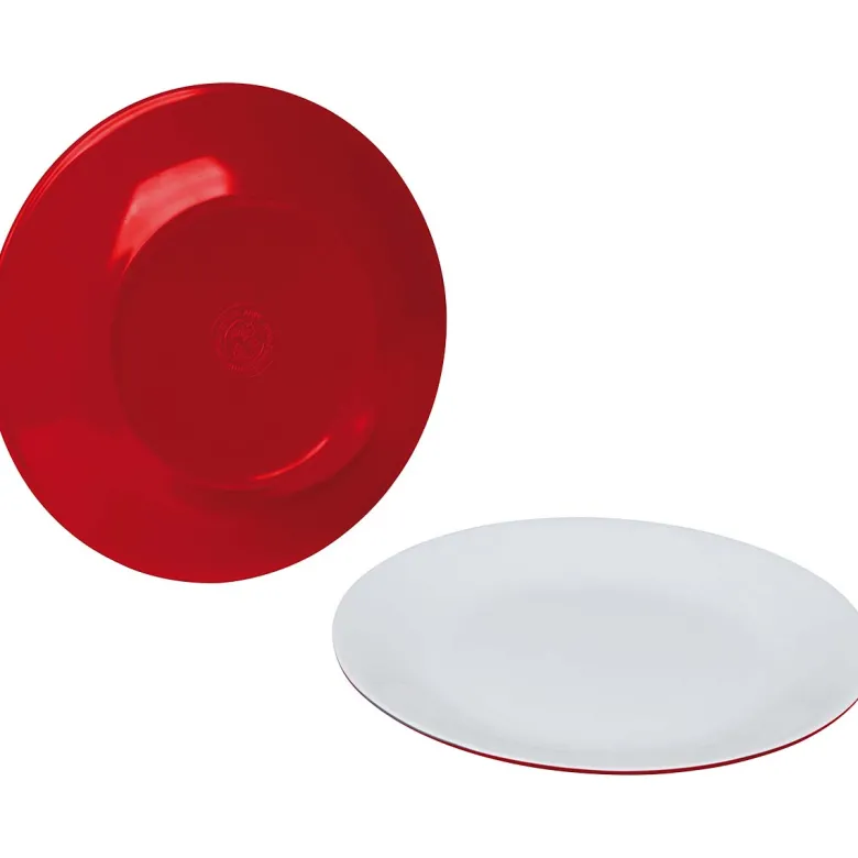 Bo-Camp Two-Tone set van 4 ontbijtborden - Red