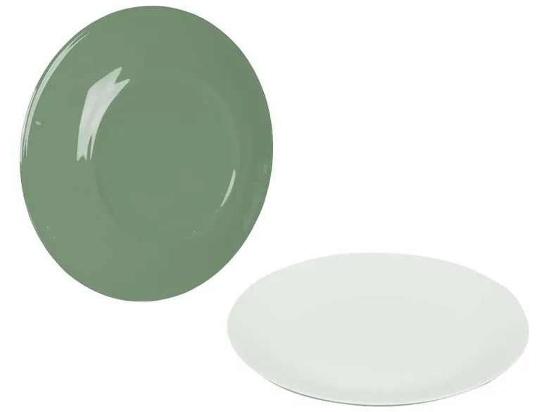 Bo-Camp Two-Tone set van 4 ontbijtborden - Green