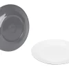 Bo-Camp Two-Tone set van 4 ontbijtborden - Grey