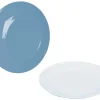 Bo-Camp Two-Tone set van 4 ontbijtborden - Blue
