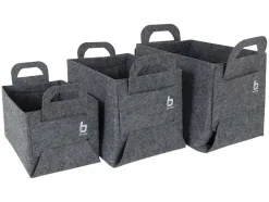 Bo-Camp Urban Barnsbury set van 3 vilt manden
