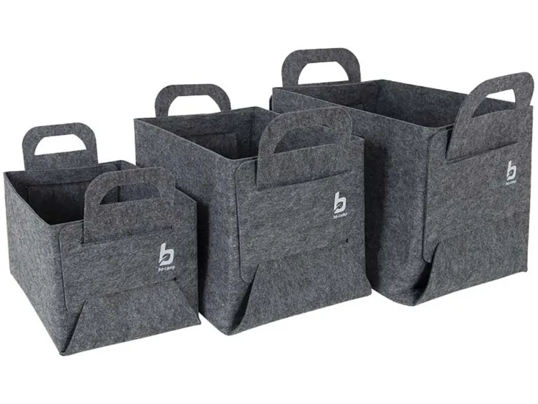 Bo-Camp Urban Barnsbury set van 3 vilt manden