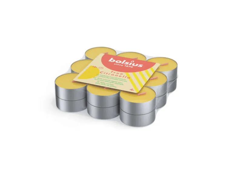 Bolsius citronella waxinelichtjes - 18 stuks