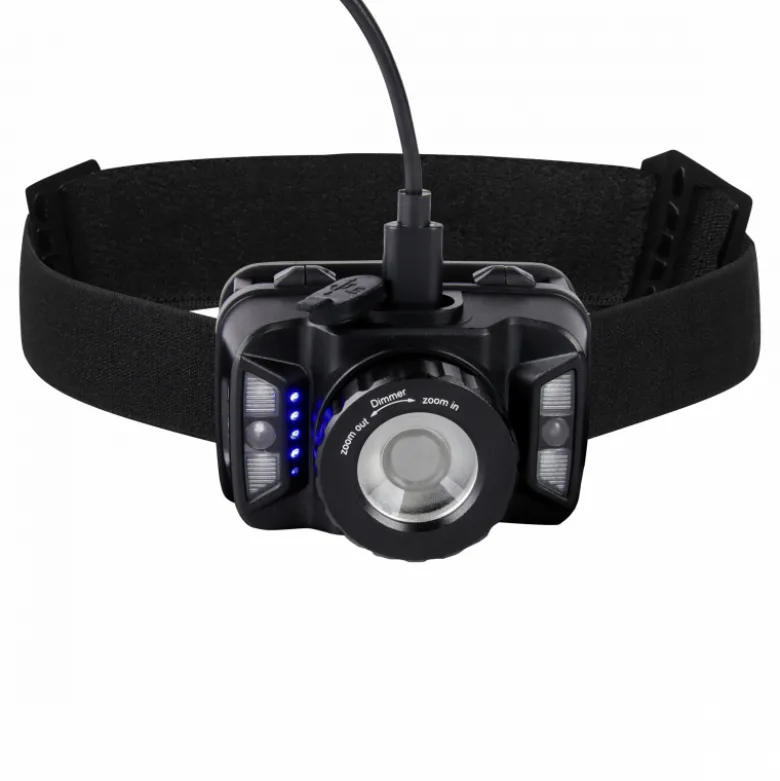 BOWINQ Phoenix 500 oplaadbare hoofdlamp met sensor