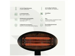 BRASQ hangende terrasverwarmer - 2000 Watt