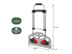 BRASQ 60 kg inklapbare steekwagen
