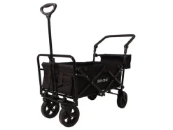 BRASQ 108 liter opvouwbare bolderkar - Black