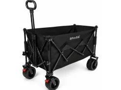 BRASQ 165 liter opvouwbare bolderkar - Black