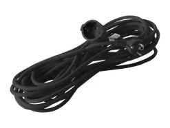 BRASQ 30 meter verlengsnoer met randaarde - Black