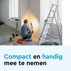 BRASQ 10 meter verlengsnoer met randaarde - Orange