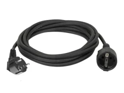 BRASQ 5 meter verlengsnoer met randaarde - Black