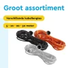 BRASQ 20 meter verlengsnoer met randaarde - White