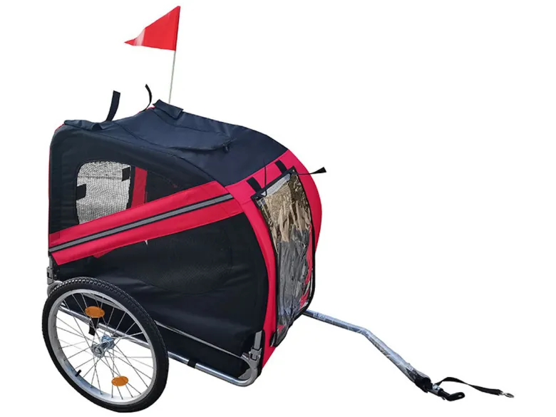 BRASQ opvouwbare hondenfietskar - Black