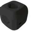 BRASQ Powercube stekkerdoos met USB - Black