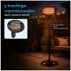 BRASQ staande terrasverwarmer - 2000 Watt