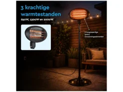 BRASQ staande terrasverwarmer - 2000 Watt