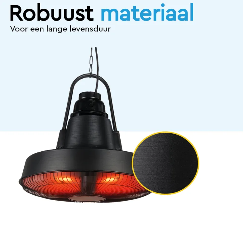 BRASQ 2000 Watt elektrische terrasverwarmer - Black