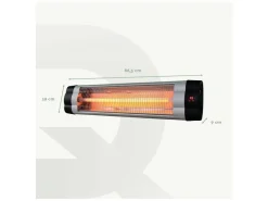 BRASQ 2500 Watt Hangende Terrasverwarmer - Black