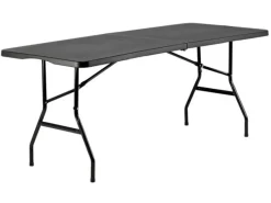 BRASQ 180 x 70 cm camping vouwtafel - Black