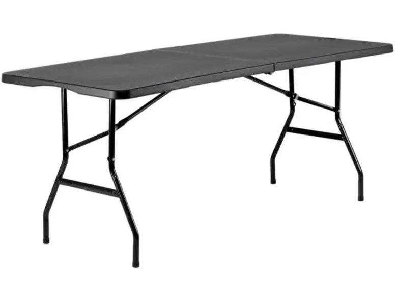 BRASQ 180 x 70 cm camping vouwtafel - Black