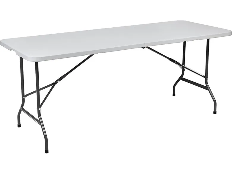 Brasq 180 x 70 m camping vouwtafel - White