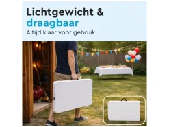 Brasq 180 x 70 m camping vouwtafel - White