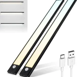 Brendz Puyo LED 40 cm set van 2 magnetische LEDstrips - Black