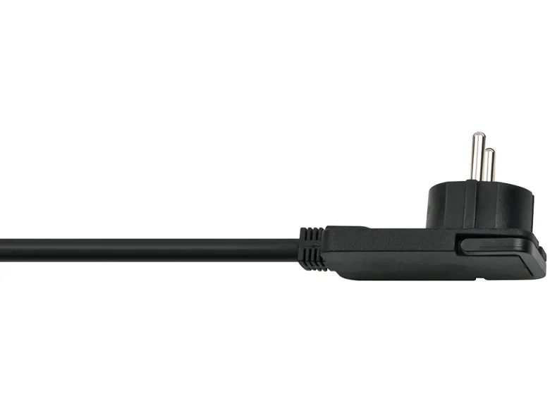 Brennenstuhl black verlengkabel platte stekker - 3 meter