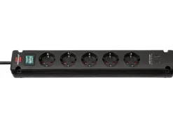 Brennenstuhl Bremounta stekkerdoos met 2 USB-C laadaansluitingen - Black