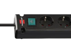 Brennenstuhl Bremounta stekkerdoos met 2 USB-C laadaansluitingen - Black