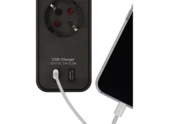 Brennenstuhl Ecolor stekkerdoos met 2 USB-C laadaansluitingen - black