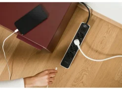 Brennenstuhl Ecolor stekkerdoos met 2 USB-C laadaansluitingen - white