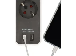 Brennenstuhl Ecolor stekkerdoos met 2 USB-C laadaansluitingen - white