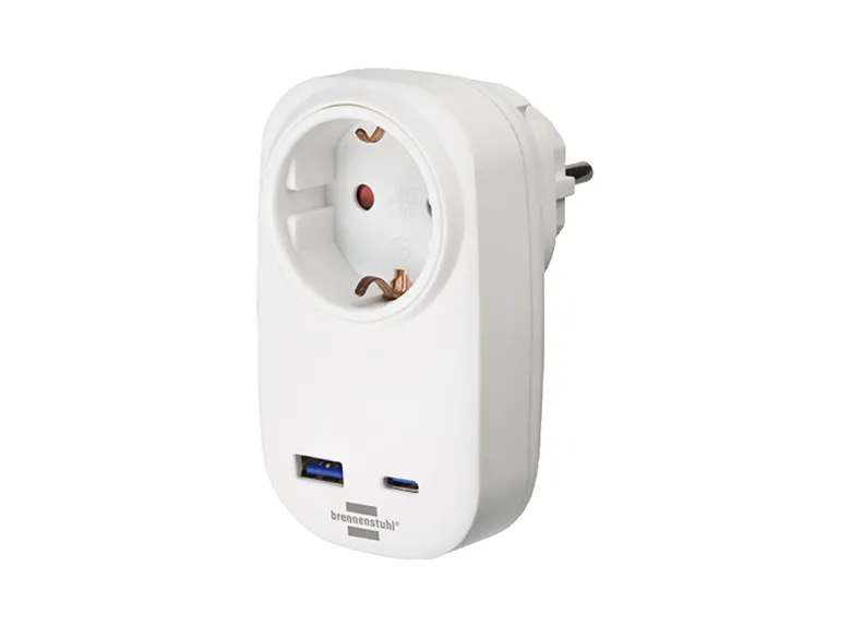 Brennenstuhl stopcontactadapter met USB-C