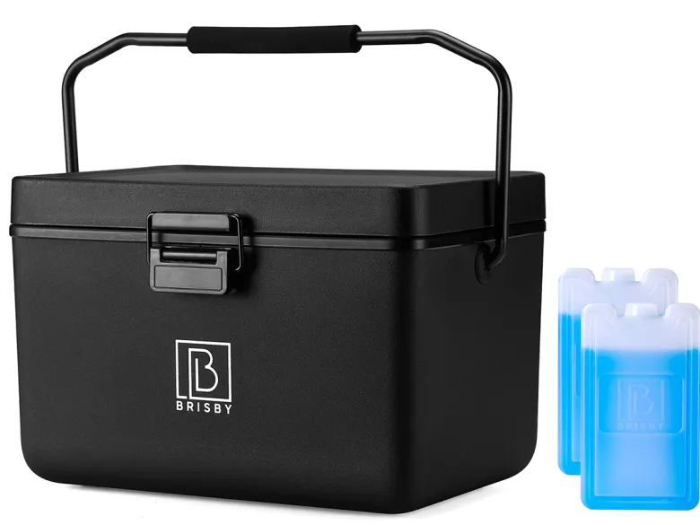 Brisby Frigobox 12 liter koelbox met koelelementen - Black