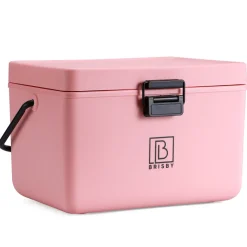 Brisby Frigobox 12 liter koelbox met koelelementen - Pink