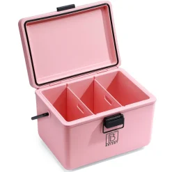 Brisby Frigobox 12 liter koelbox met koelelementen - Pink