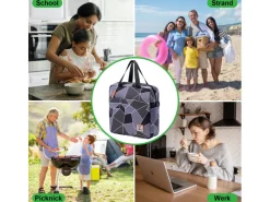 Brisby Grijs en Zwart 7 liter koeltas