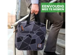 Brisby Grijs en Zwart 7 liter koeltas
