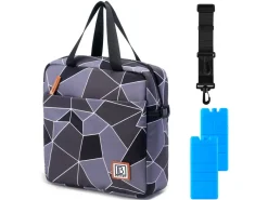 Brisby Grijs en Zwart 7 liter koeltas