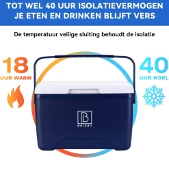 Brisby 8 liter koelbox met 2 koelelementen - Blue